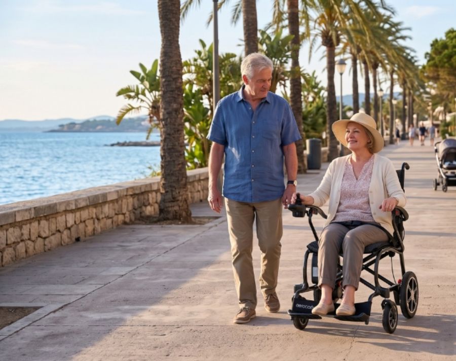 Autumn Sun with a Folding Mobility Scooter or Powerchair: Where to Go and How to Make It Easy